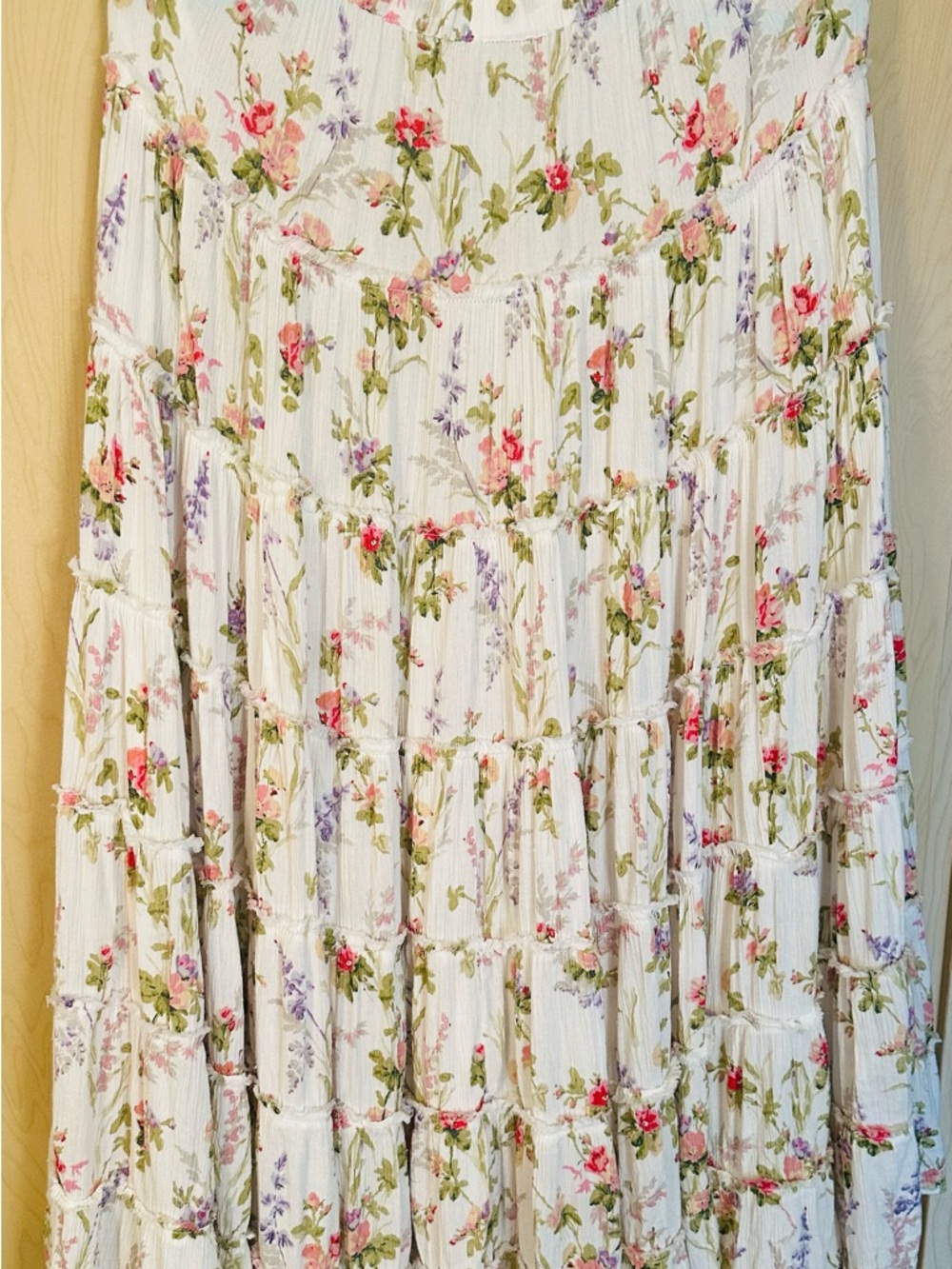Ralph Lauren White Floral Maxi Skirt - Picture 4 of 8